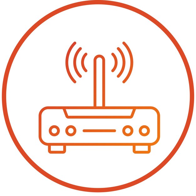 vector design modem icon style