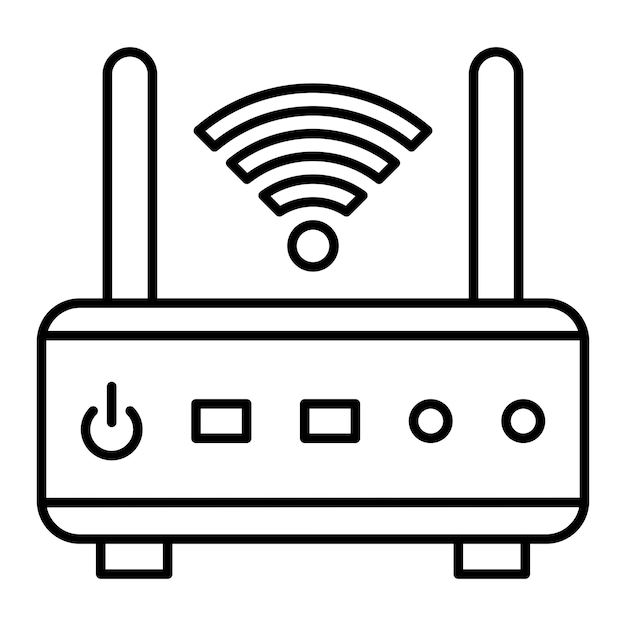 Vector Design Modem Icon Style