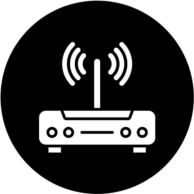 Vector vector design modem icon style