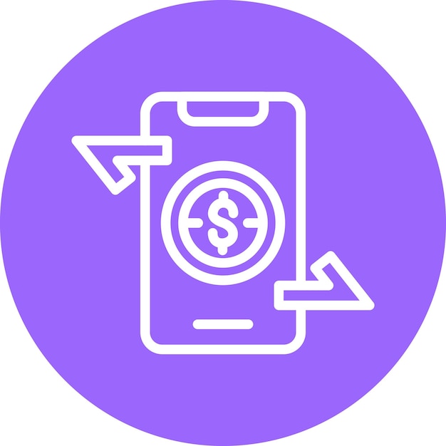 Vector vector design money transfer app icon style