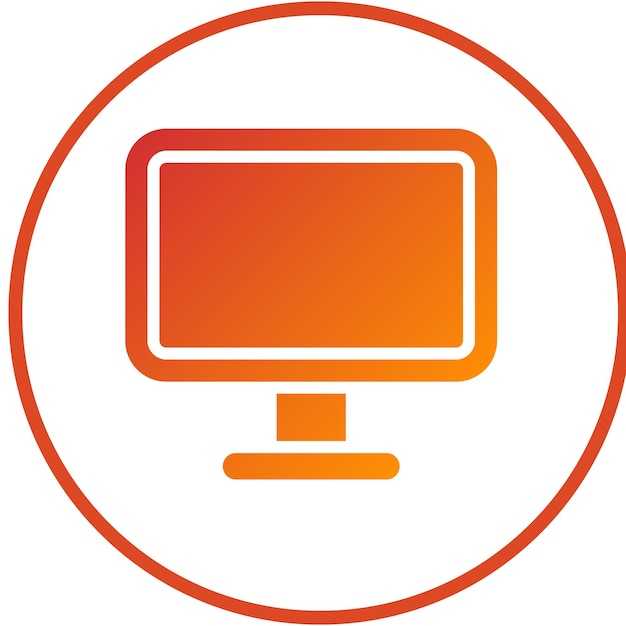 Vector Design Monitor Icon Style