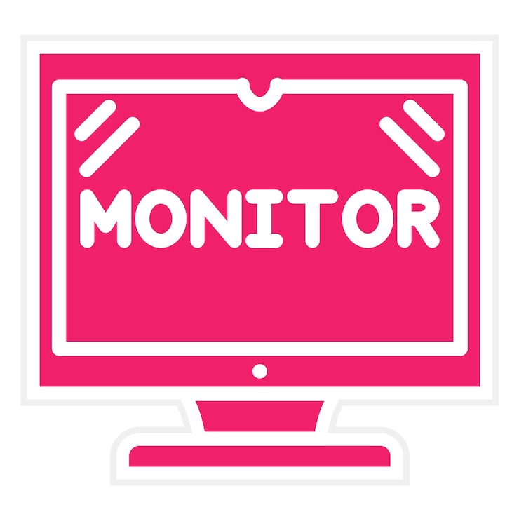 Vector vector design monitor icon style