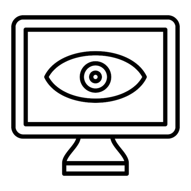 Vector Design Monitor Icon Style