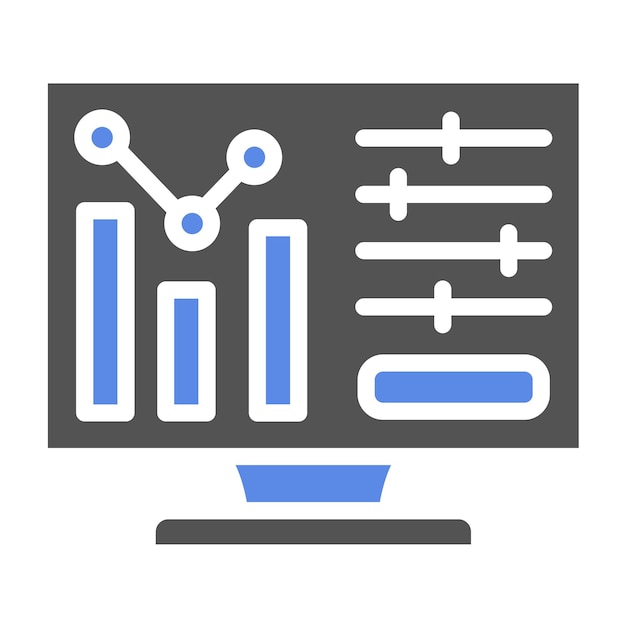 Vector vector design monitor system icon style