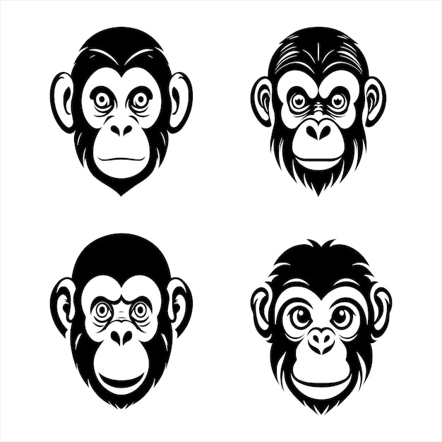 Vector design of a monkey icon