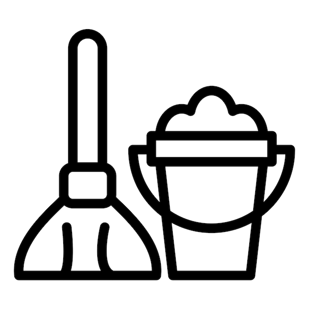 Vector Design Mop Icon Style