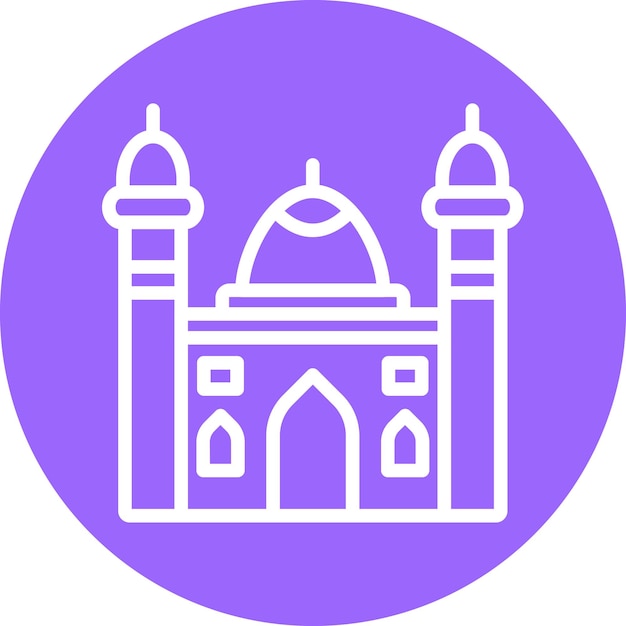 Vector Design Mosque Icon Style