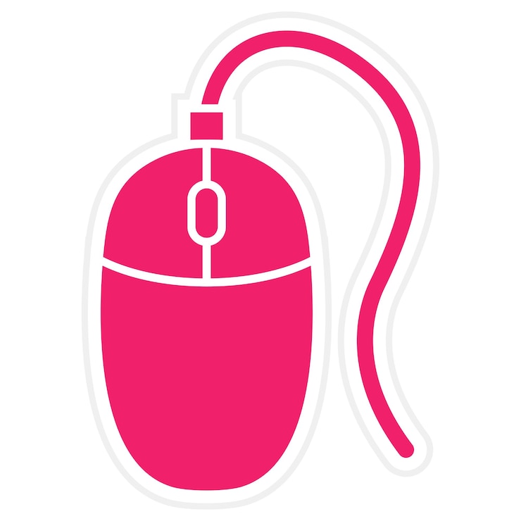 Vector vector design mouse icon style