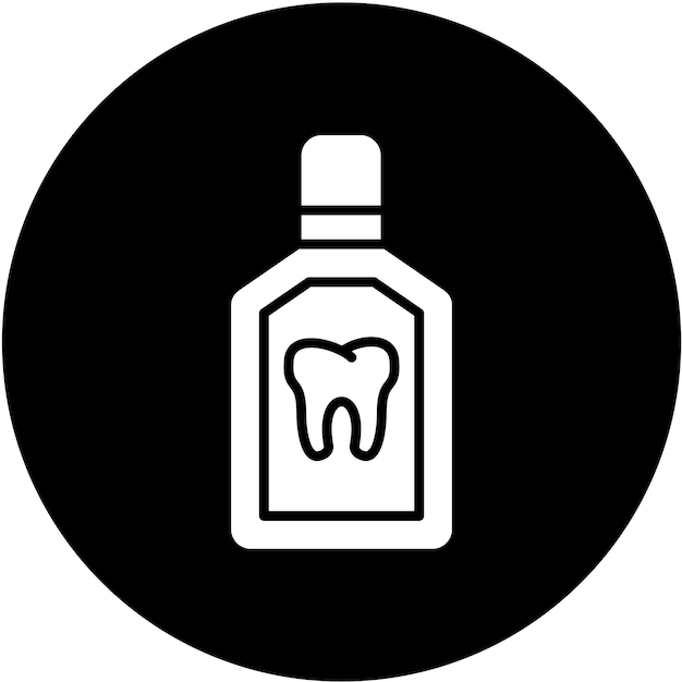 Vector Design Mouthwash Icon Style