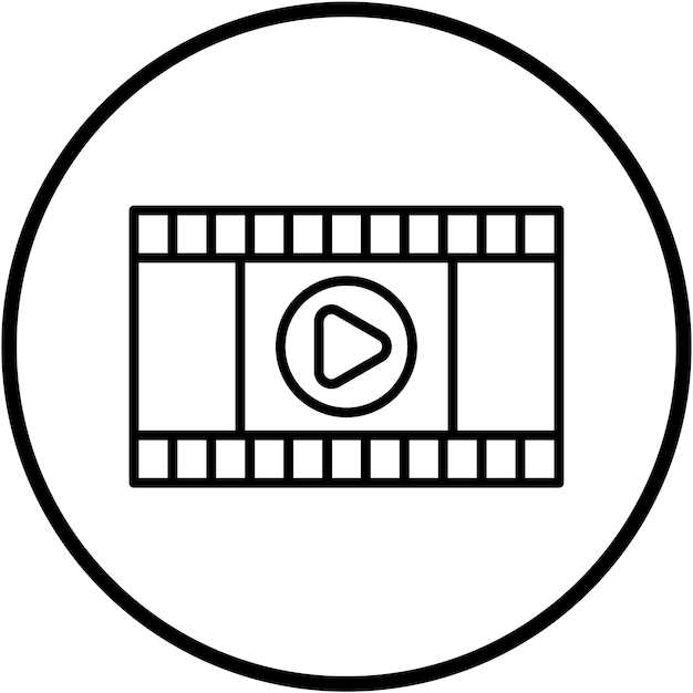 Vector Design Movie Icon Style
