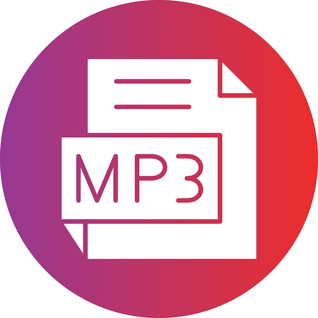 ベクトル デザイン MP3 アイコン スタイル