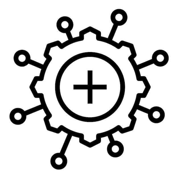 Vector vector design multichannel aid icon style