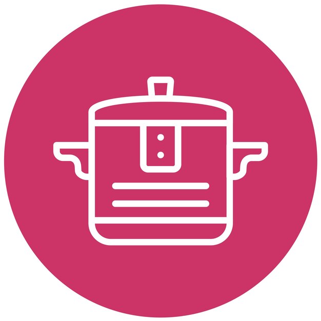 Vector Design MultiCooker Icon Style