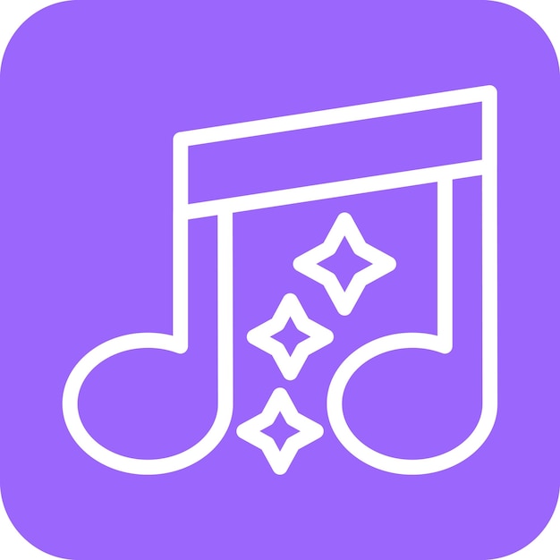 Vector Design Music Icon Style