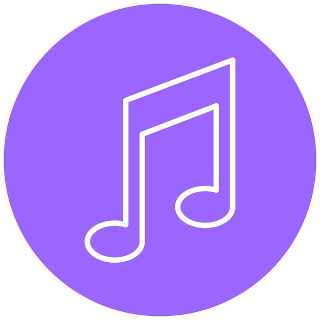 Vector Design Music Icon Style