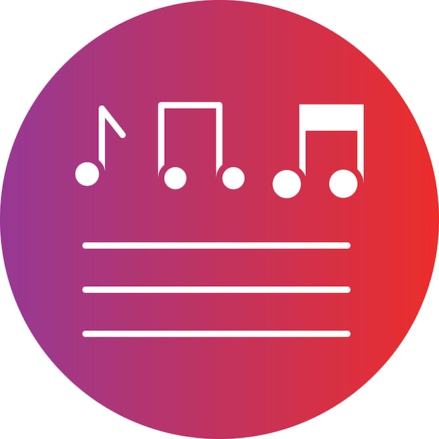 Vector Design Music Notes Icon Style