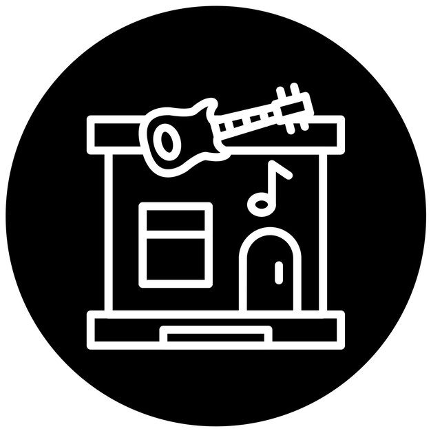 Vector Design Music Store Icon Style