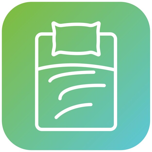 Vector Design Muslin Bedding Icon Stijl