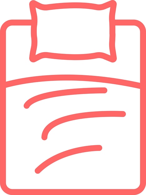 Vector Design Muslin Bedding Icon Stijl