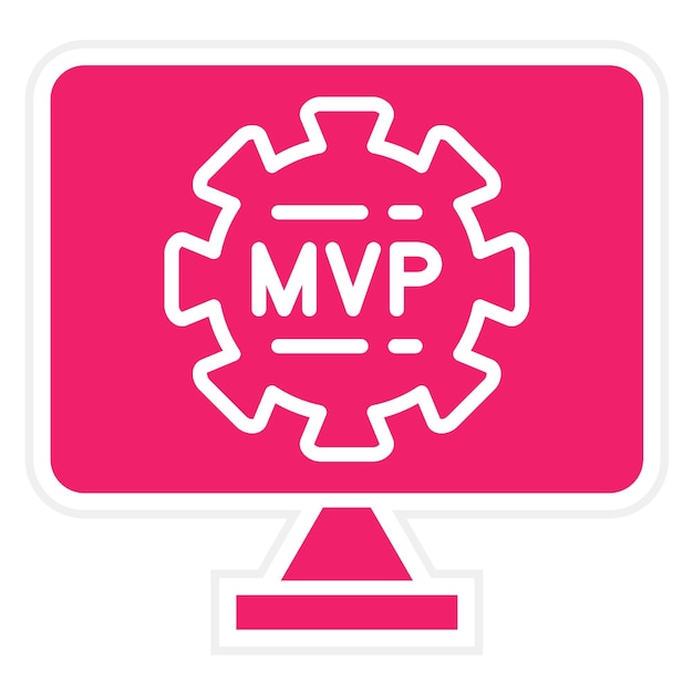 Vector Design Mvp Icon Style