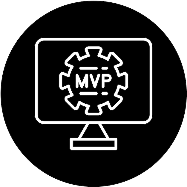 Vector Design Mvp Icon Style
