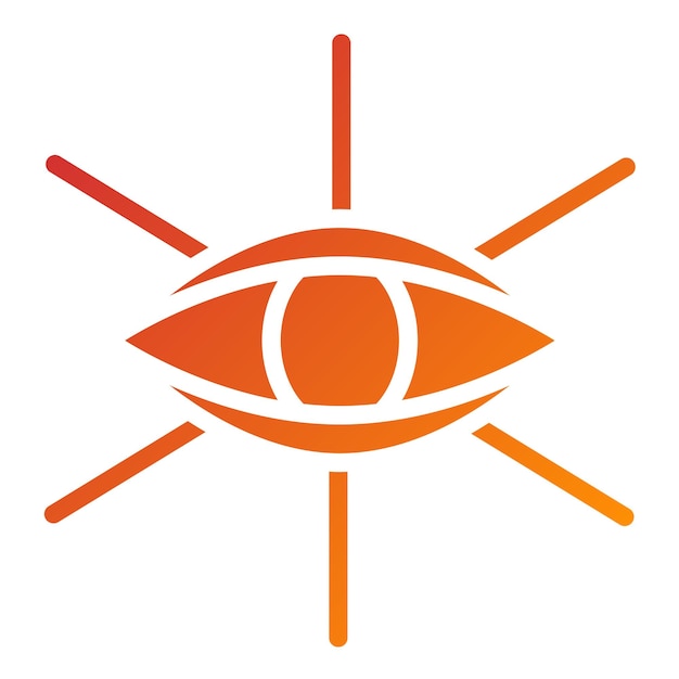 Vettore vector design mystic eye icon style (stile di icona dell'occhio mistico)