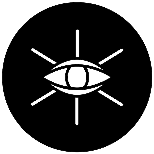 Vector design mystic eye icon style