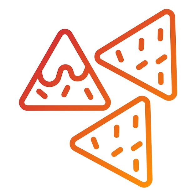 Vector vector design nacho nexus icon style