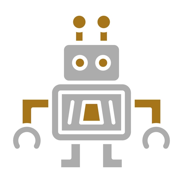 ベクトルデザインのナノロボットアイコンスタイル