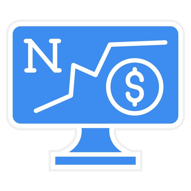 Vector vector design nasdaq icon style