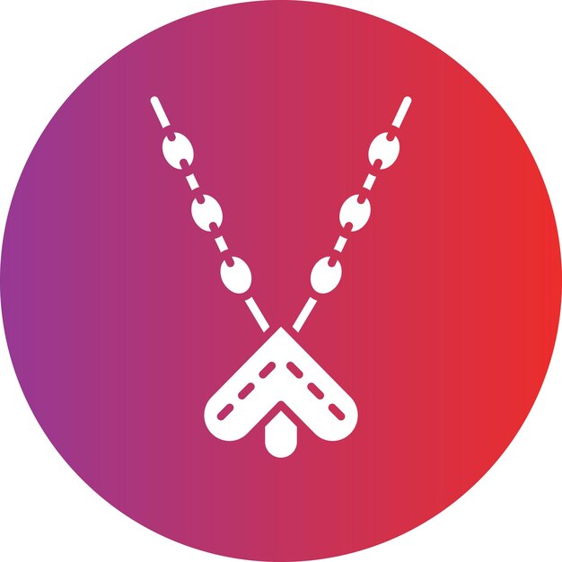 Vector Design Necklace Icon Style