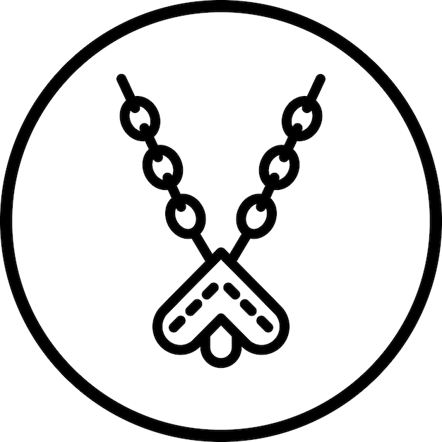 Vector design necklace icon style