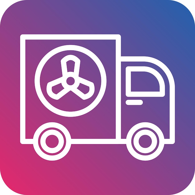 Vector design neclear truck icon style