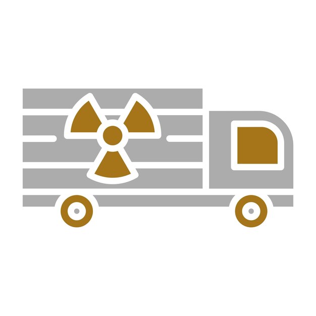 Vector Design Neclear Truck Icon Style