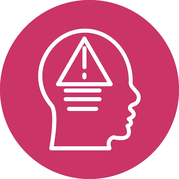 Vector Design Negative Thinking Icon Style