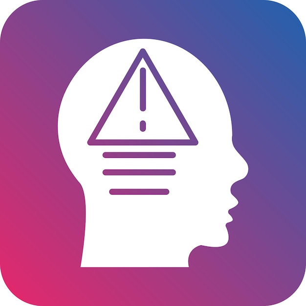 Vector Design Negative Thinking Icon Style