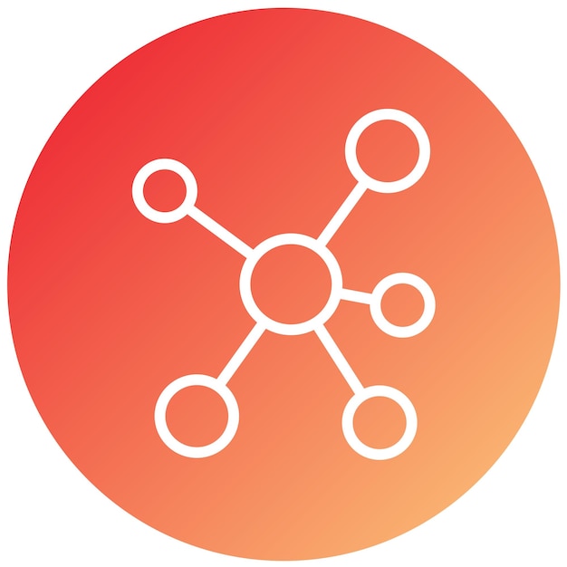 터 디자인 네트워크 아이콘 스타일