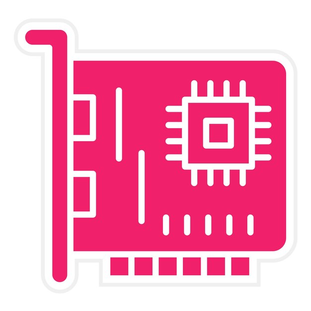 Vector Design Network Interface Kaart Icon Stijl