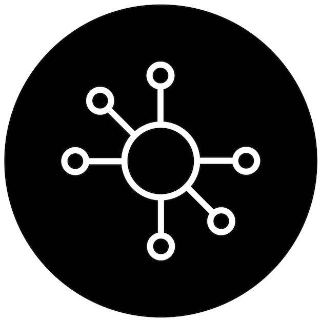 Vector Design Neural Interface Icon Stijl