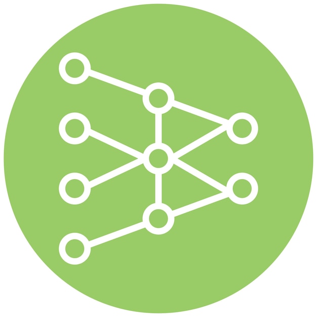 Vector Design Neural Network Icon Stijl