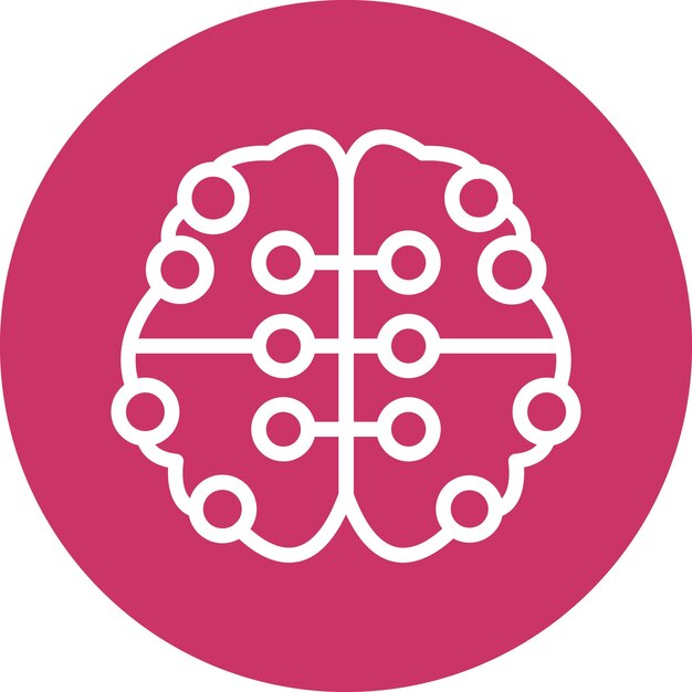터 디자인 신경망 아이콘 스타일