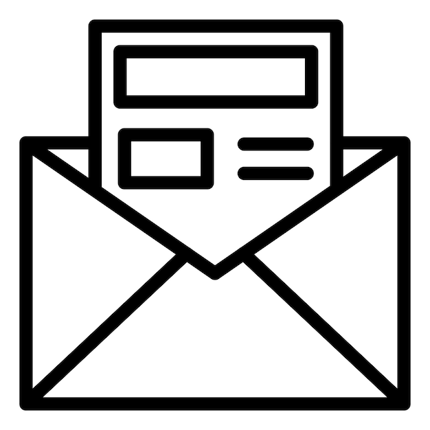 Vector Design Newsletter Icon Style