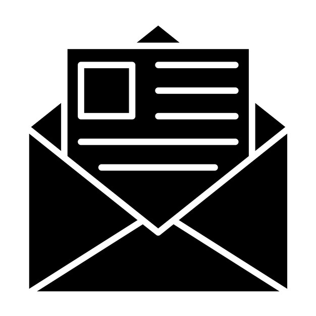 Vector Design Newsletter Icon Style