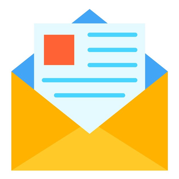 Vector Design Newsletter Icon Style