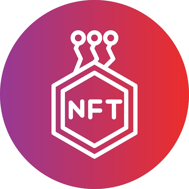 Вектор Векторный дизайн nft icon style