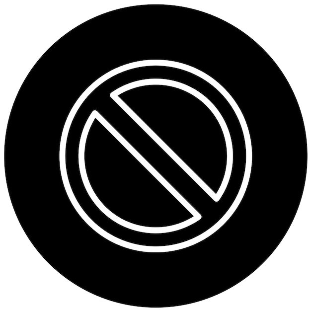 Vector Design No Entry Icon Style