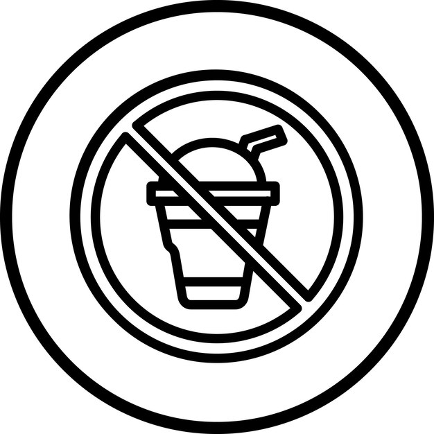 Vector vector design no food icon style