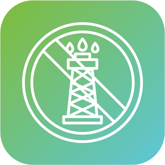 Vector vector design no fossil fuels icon style