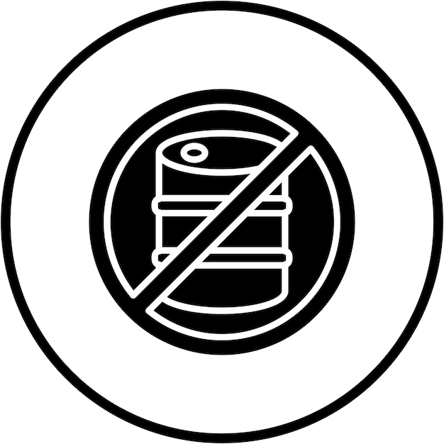 ベクターデザイン化石燃料なしアイコンスタイル
