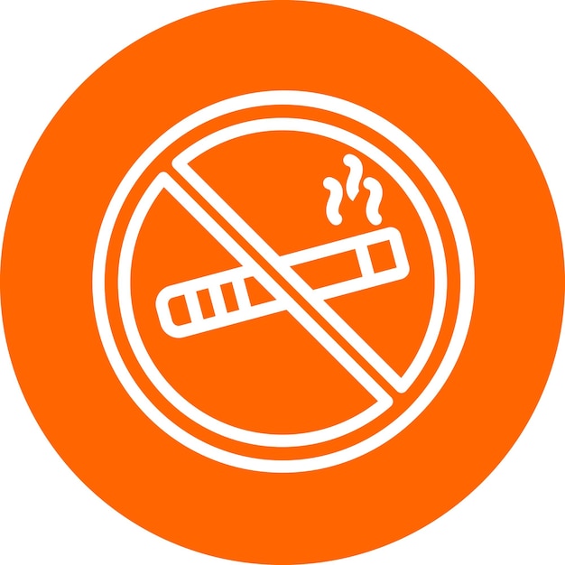 Vector Design No smoking Icon Style